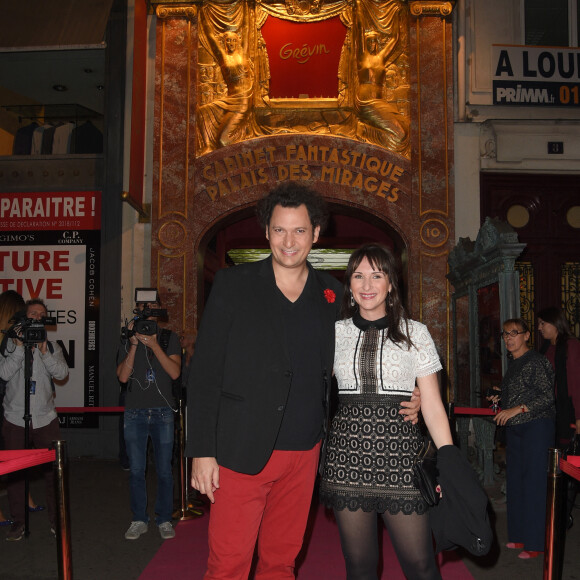 Eric Antoine et sa femme Calista - inauguration de la statue de cire de "Eric Antoine" au musée Grévin à Paris le 10 octobre 2018. © Coadic Guirec/Bestimage