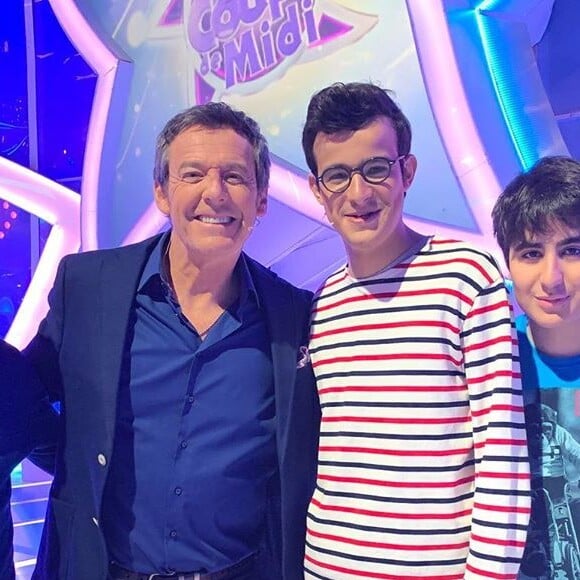 Jean-Luc Reichmann avec Paul et sa famille, dans "Les 12 Coups de midi"