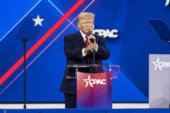 Donald J. Trump lors de la conférence "CPAC Texas 2022" au Hilton Anatole à Dallas, le 6 août 2022. © Lev Radin/Pacific Press via Zuma Press/Bestimage
