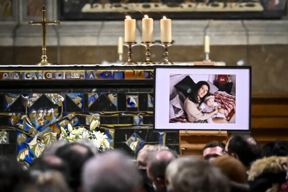 Un rassemblement religieux a lieu à la cathédrale d'Albi, France, le 8 janvier 2022, à l'initiative de la soeur et d'une amie de Delphine Jubillar. © Thierry Breton/Panoramic/Bestimage