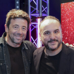 Patrick Bruel, François-Xavier Demaison - Personnalités au showcase privé de P.Bruel, à l'occasion du 3ème anniversaire de la chaîne Olympia TV dans la Salle de billard de l'Olympia à Paris. Le 27 octobre 2022 © Jack Tribeca / Bestimage.