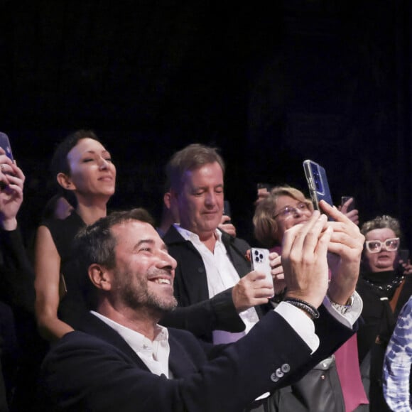 Bernard Montiel - P.Bruel en showcase privé à l'occasion du 3ème anniversaire de la chaîne Olympia TV dans la Salle de billard de l'Olympia à Paris. Le 27 octobre 2022 © Jack Tribeca / Bestimage.