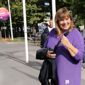 Michèle Bernier - People à la sortie de la Maison de la Radio et de la Musique à Paris le 22 septembre 2022. © Jonathan Rebboah / Panoramic / Bestimage.