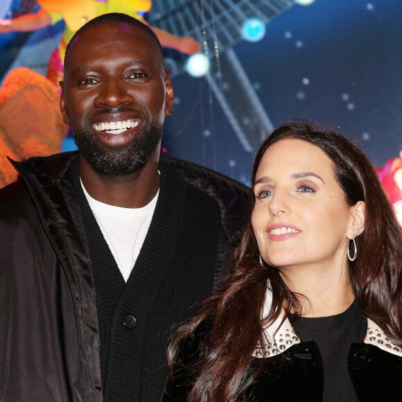 Omar Sy et sa femme Hélène - Lancement de "1,2,3... Noël" lors de l'inauguration des vitrines et du sapin de Noël 2021 des Galeries Lafayette Haussmann à Paris.