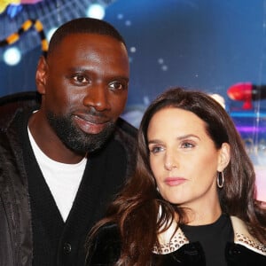 Omar Sy et sa femme Hélène - Lancement de "1,2,3... Noël" lors de l'inauguration des vitrines et du sapin de Noël 2021 des Galeries Lafayette Haussmann 2021 à Paris. Le 17 novembre 2021