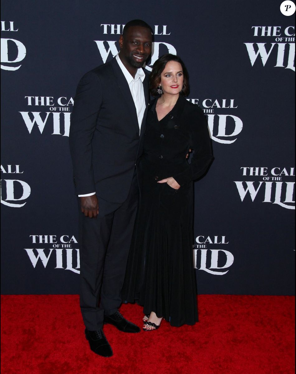 Omar Sy et sa femme Hélène à la première du film "The Call of the Wild" à Los Angeles, le 13 février 2020.
