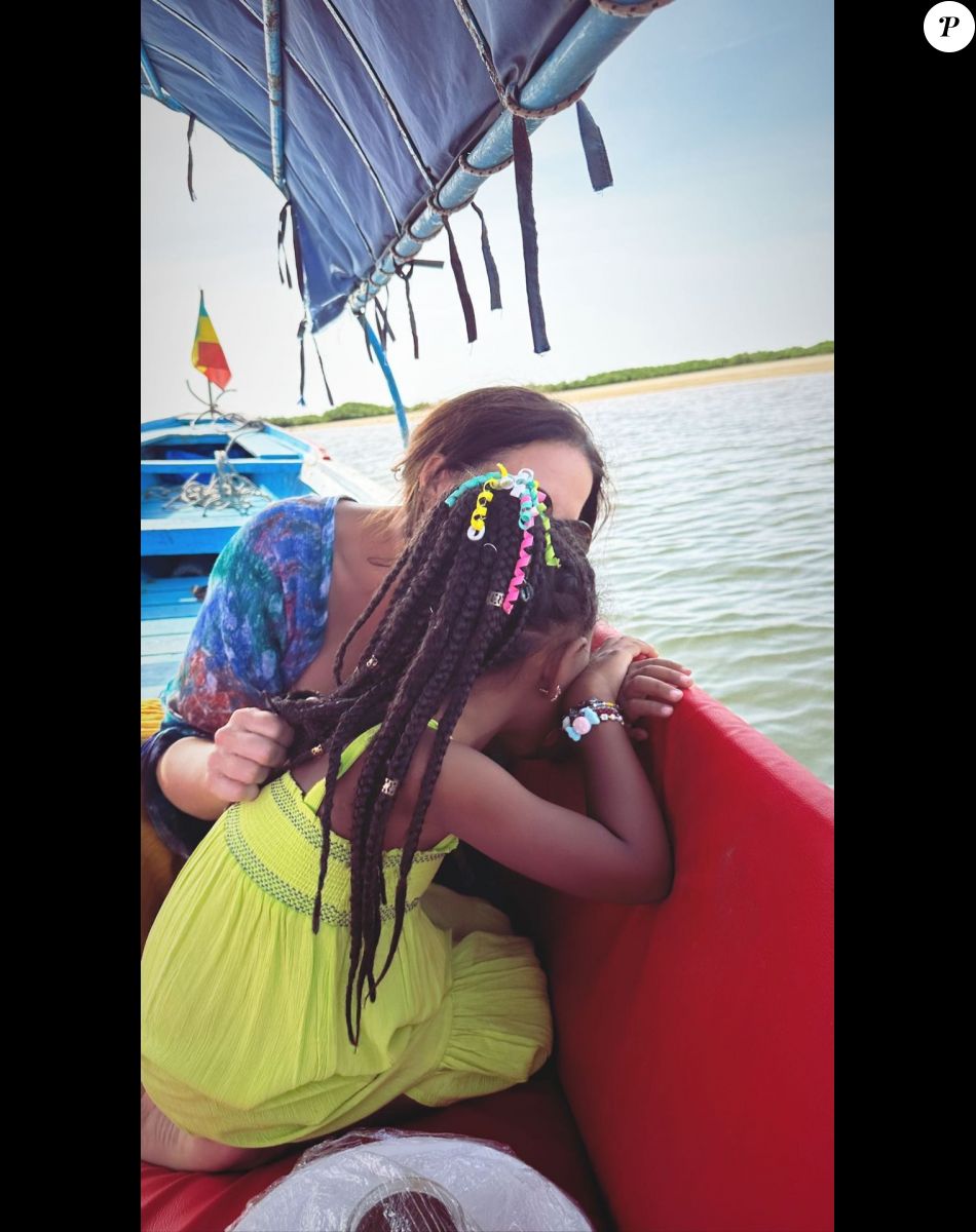 Helene Sy a emmené sa petite dernière Amani-Nour au Sénégal avec elle. @ Instagram / Helene Sy