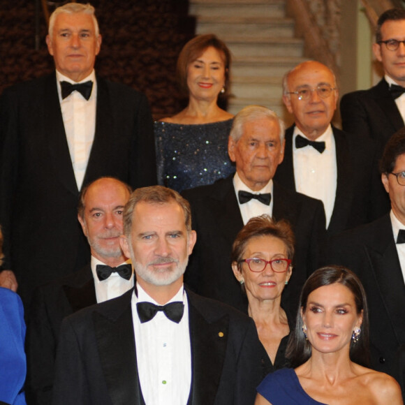 Le roi Felipe VI et la reine Letizia d'Espagne lors du 175ème anniversaire du club "Circulo del Liceo (Cercle del Liceu)" à Barcelone. Le 4 novembre 2022 