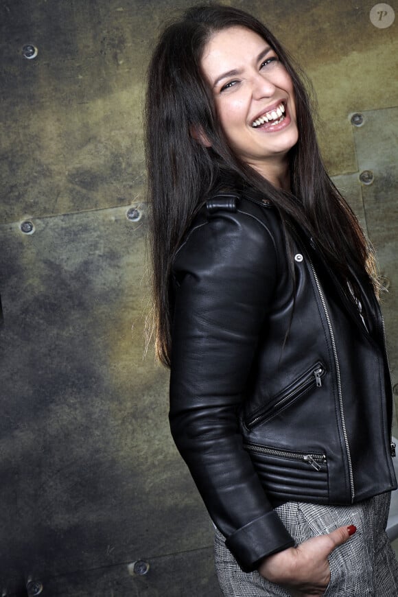 Portrait de Lucie Bernardoni lors de l'enregistrement de l'émission "Chez Jordan" à Paris. Le 6 Juin 2022. 