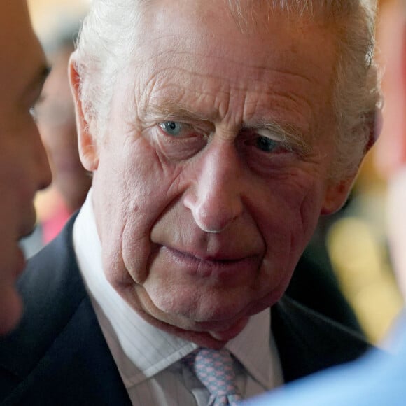 Le roi Charles III d'Angleterre - Réception à Buckingham Palace avec des dirigeants mondiaux, des personnalités du monde des affaires, des écologistes et des ONG, à Londres, avant le sommet de la Cop 27. Le 4 novembre 2022.