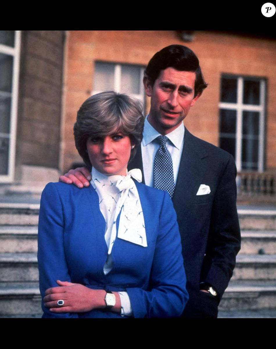 Le prince Charles, prince de Galles devenu le roi Charles III d'Angleterre et sa femme Lady Diana.