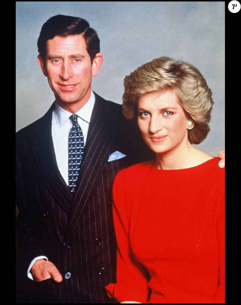 Le prince Charles, prince de Galles devenu le roi Charles III d'Angleterre et sa femme Lady Diana.