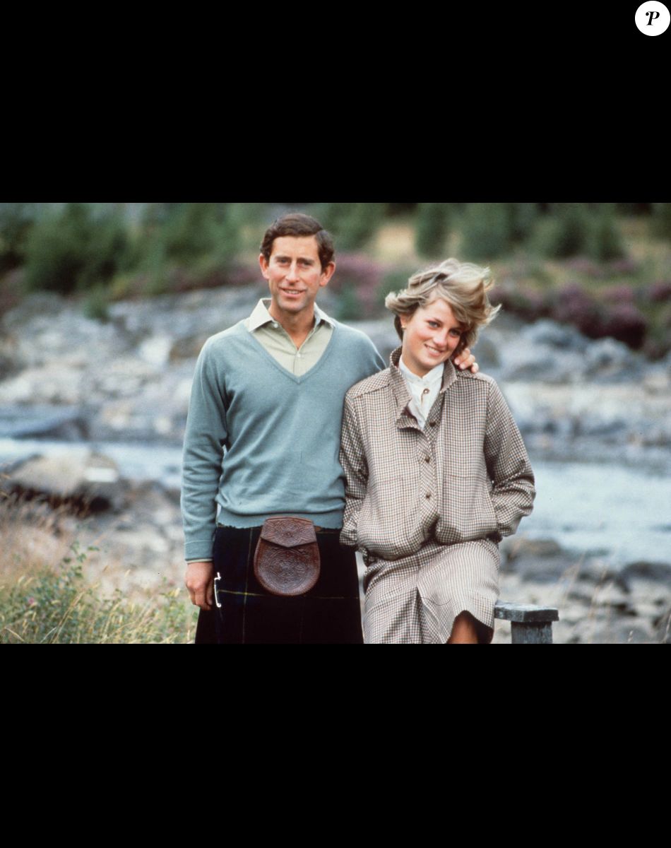 Le prince Charles, prince de Galles devenu le roi Charles III d'Angleterre et sa femme Lady Diana.