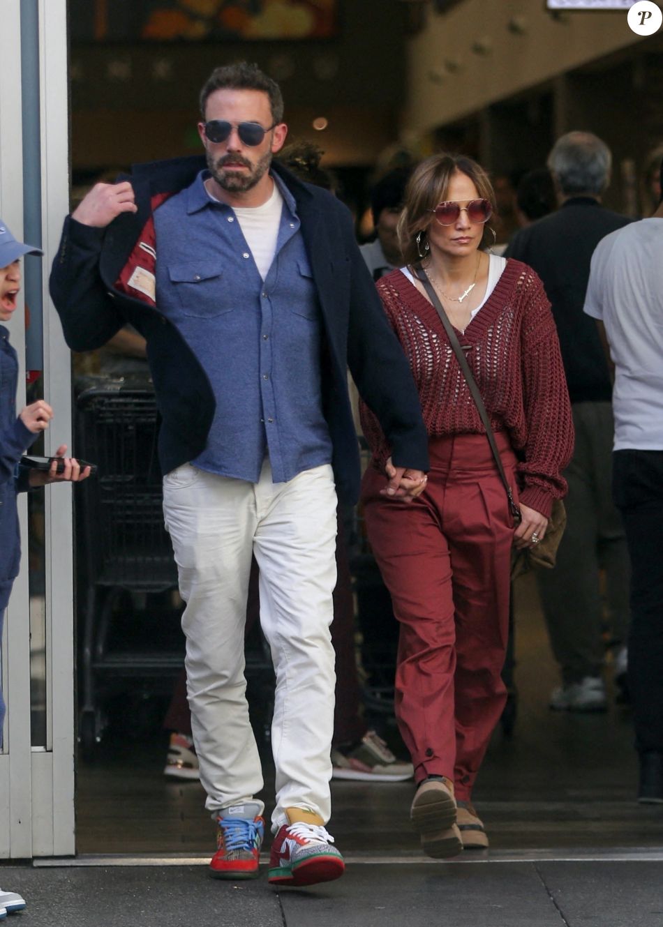 Exclusif - Ben Affleck avec sa femme Jennifer (Lopez) et sa beau-fils