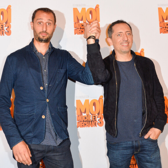 Arié Elmaleh (Voix de Dru) et son frère Gad Elmaleh (Voix de Gru) - Avant-première du film d'animation "Moi Moche et Méchant 3" au cinéma Gaumont Champs-Elysées Marignan à Paris, France, le 27 juin 2017. © Coadic Guirec/Bestimage 