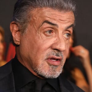 Sylvester Stallone, sa femme Jennifer Flavin et leur filles Sistine et Sophia à la première de "Tulsa King" à New York le 9 novembre 2022. 