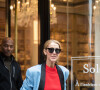 Celine Dion fait un passage à la boutique Repetto à Paris le 31 janvier 2019. 