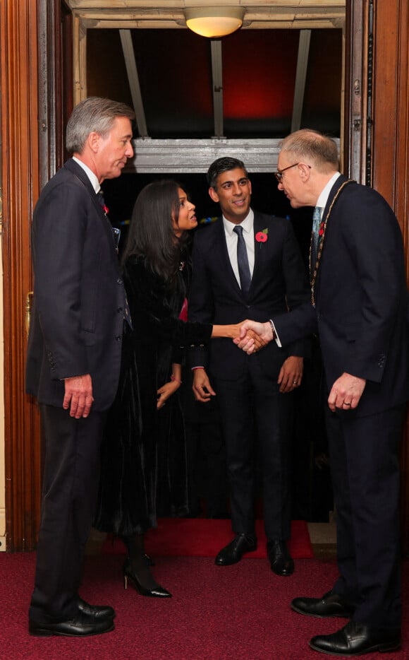 Le Premier ministre Rishi Sunak et sa femme Akshata Murty - Les membres de la famille royale d'Angleterre lors du festival annuel du souvenir de la Royal British Legion au Royal Albert Hall de Londres, Royaume Uni, le 12 novembre 2022.