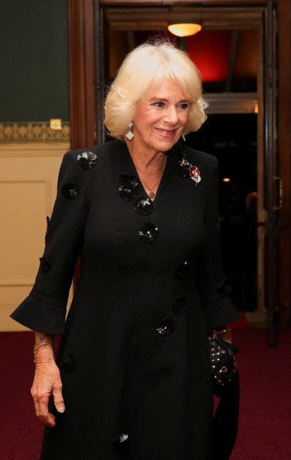 Camilla Parker Bowles, reine consort d'Angleterre, - Les membres de la famille royale d'Angleterre lors du festival annuel du souvenir de la Royal British Legion au Royal Albert Hall de Londres, Royaume Uni, le 12 novembre 2022. 