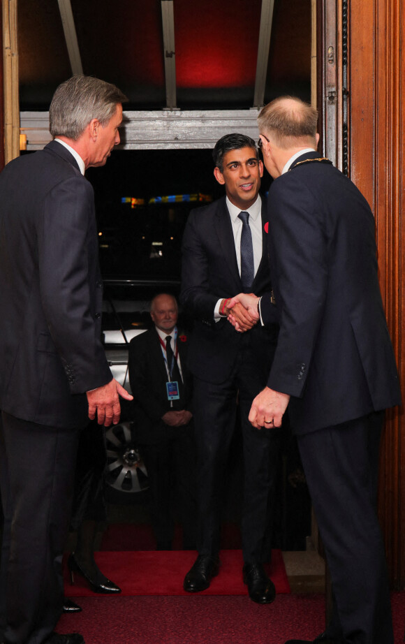 Le Premier ministre Rishi Sunak - Les membres de la famille royale d'Angleterre lors du festival annuel du souvenir de la Royal British Legion au Royal Albert Hall de Londres, Royaume Uni, le 12 novembre 2022.