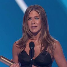 Jennifer Aniston a reçu le "People Icon Award" lors de la cérémonie des "People Choice Awards 2019". L'actrice a rendu un hommage à la série "Friends" lors de la remise de prix. Le 10 novembre 2019. 