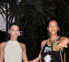 Exclusif - Jenaye Noah et Lais Ribeiro quittent la soirée Chanel à Miami, le 4 novembre 2022.