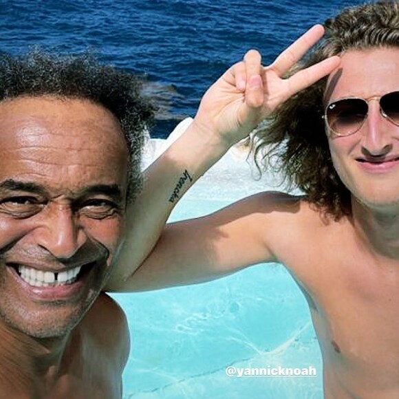 Joalukas Noah et son père Yannick Noah.