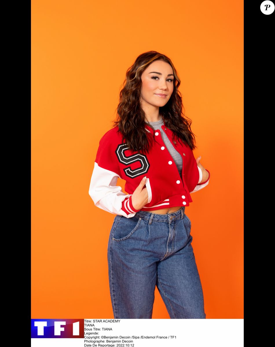Photo officielle de Tiana, candidate de la "Star Academy 2022", sur TF1