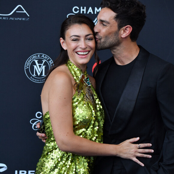 Rachel Legrain-Trapani et son compagnon Valentin Léonard - 61e édition du Festival de Télévision de Monte-Carlo au Grimaldi Forum, à Monaco, le 17 juin 2022. © Bruno Bebert/Bestimage