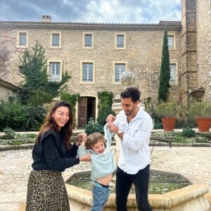 Rachel Legrain-Trapani, son compagnon Valentin Léonard et leur fils Andrea. Instagram. Le 3 novembre 2022.