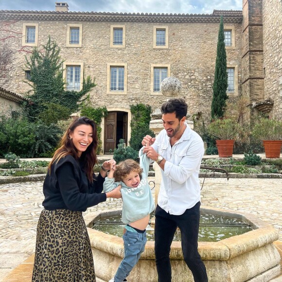 Rachel Legrain-Trapani, son compagnon Valentin Léonard et leur fils Andrea. Instagram. Le 3 novembre 2022.