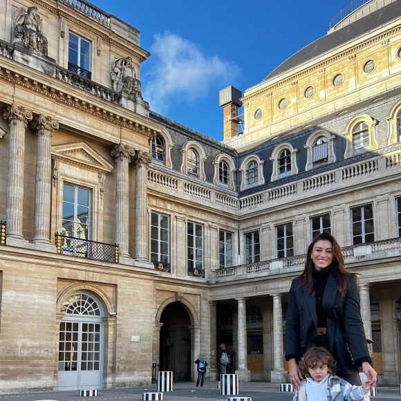Rachel Legrain-Trapani et son fils Andrea. Instagram. Le 25 octobre 2022.
