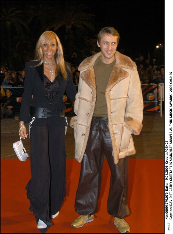 Archives : David et Cathy Guetta aux NRj Music Awards en 2003