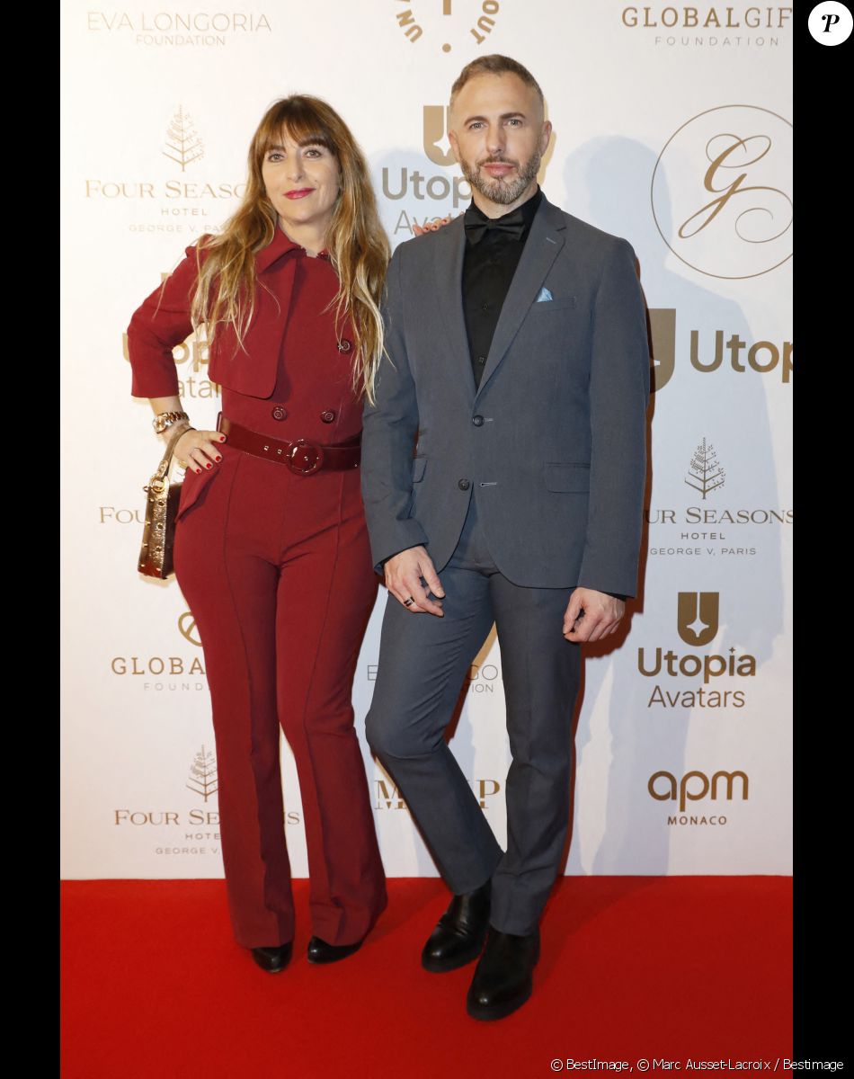 Eloise Delhoume, Thierry Martino - Photocall de la 10ème édition du "Global Gift Gala 2022" au Four Seasons Hotel George V à Paris le 19 novembre 2022. © Marc Ausset-Lacroix / Bestimage