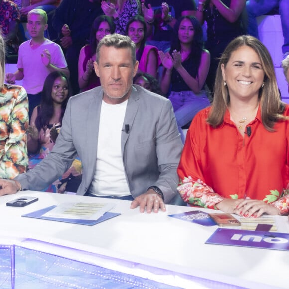 Exclusif - Delphine Wespiser, Bernard Montiel, Kelly Vedovelli, Benjamin Castaldi, Valérie Benaim, Matthieu Delormeau - Enregistrement de la dernière émission TPMP (Touche Pas à Mon Poste), présentée par C.Hanouna et diffusée en direct sur C8 le 23 juin 2022 © Jack Tribeca / Bestimage