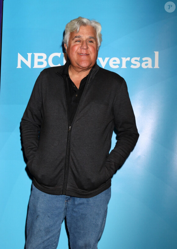 Jay Leno à la conférence de presse "NBC Universal" au Langham Huntington hôtel à Pasadena, le 9 janvier 2018. 