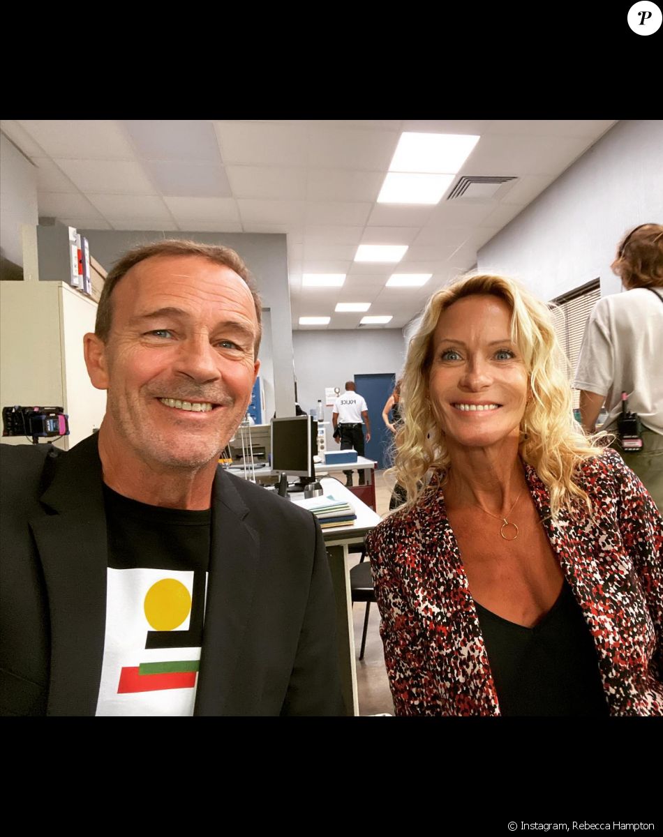Rebecca Hampton et son ancien compagnon Serge Dupire. Le 24 août 2022.