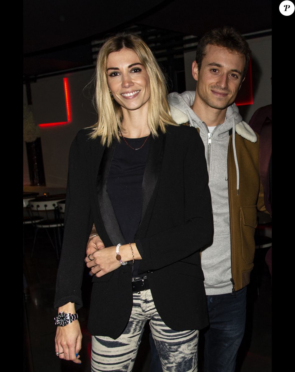 Alexandra Rosenfeld et son compagnon Hugo Clément - Soirée de lancement du livre de Rio Mavuba "Capitaine de ma vie. L'exil, le foot, les Bleus" au restaurant NoLita Ristorante e Enoteca à Paris, le 14 novembre 2018. © Pierre Perusseau/Bestimage