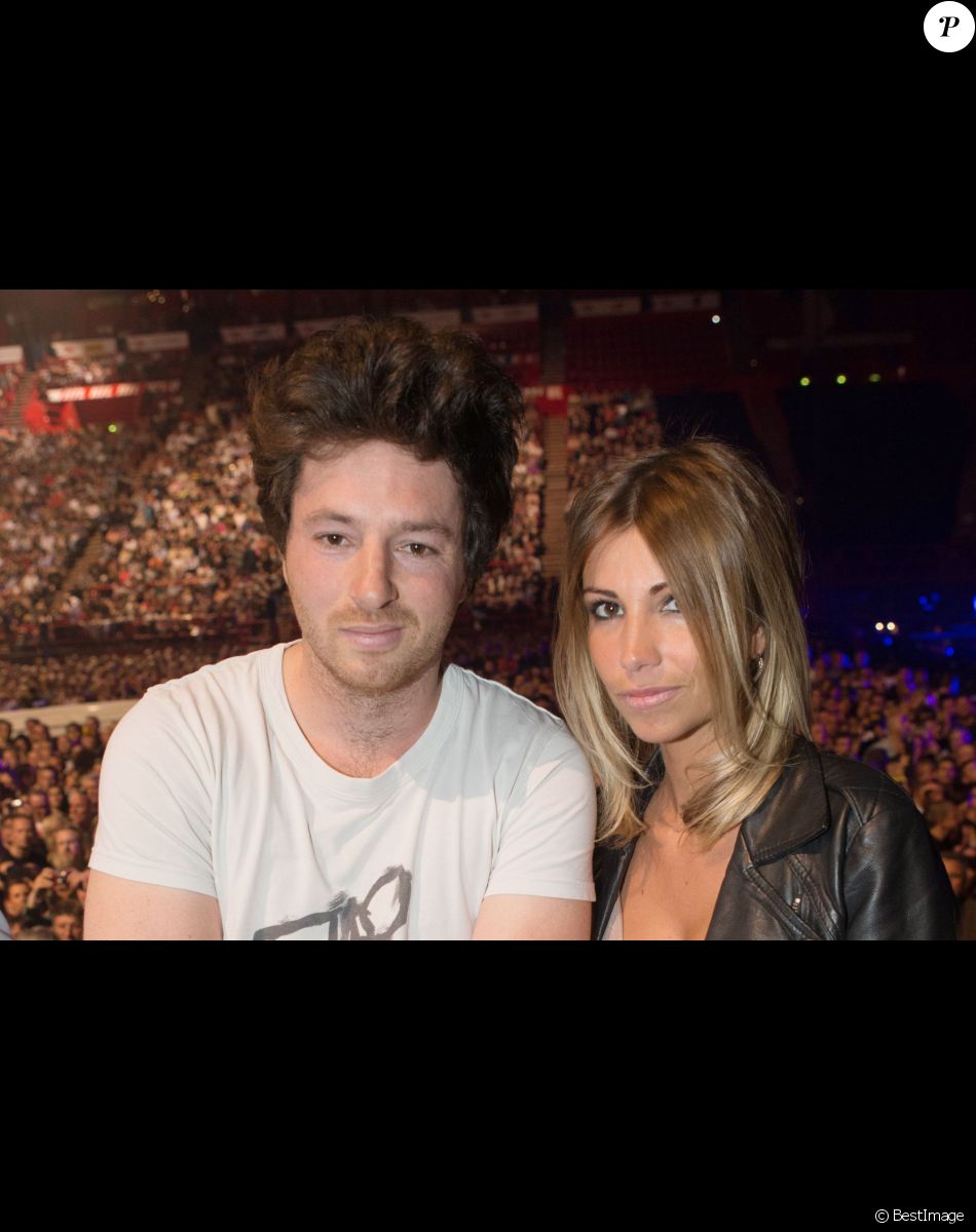 Exclusif - Jean Imbert et son ex Alexandra Rosenfeld au concert de Johnny Hallyday au POPB de Bercy à Paris.