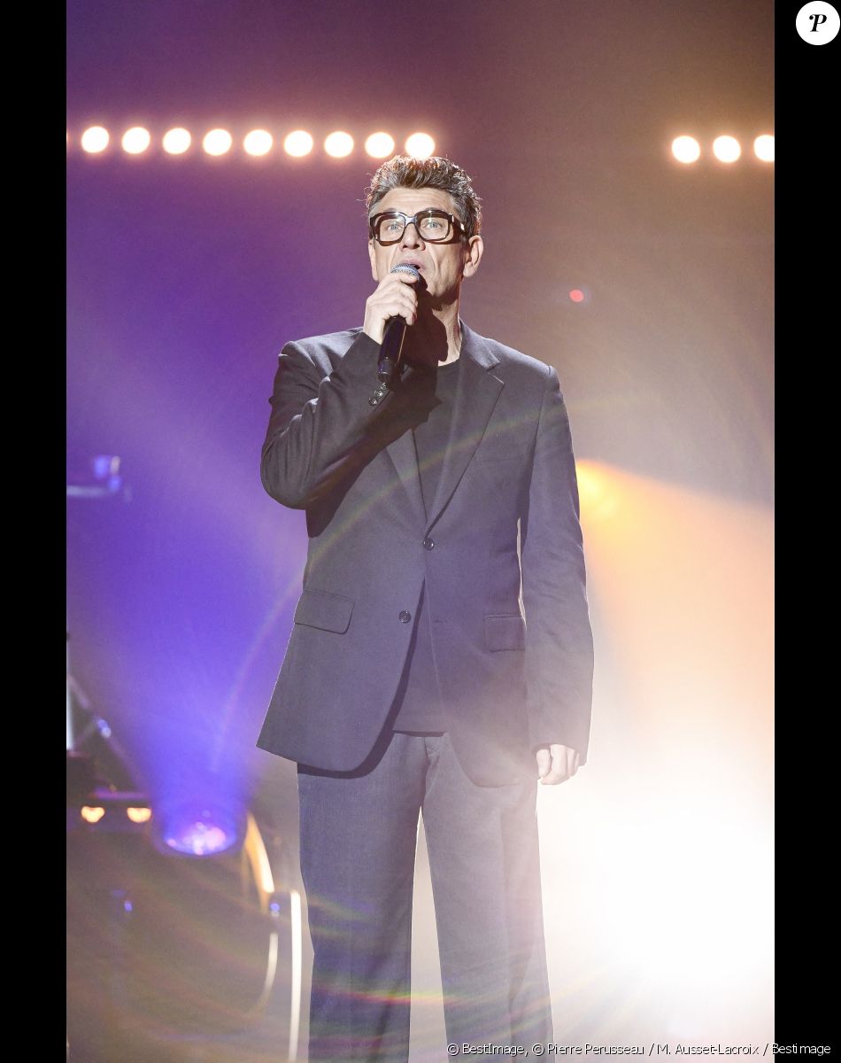 Exclusif - Marc Lavoine - Concert de la 10ème édition de la soirée "Leurs voix pour l'espoir" au profit de la recherche contre le cancer du pancréas (fondation ARCAD) à l'Olympia à Paris le 17 octobre 2022. © Pierre Perusseau / M. Ausset-Lacroix / Bestimage