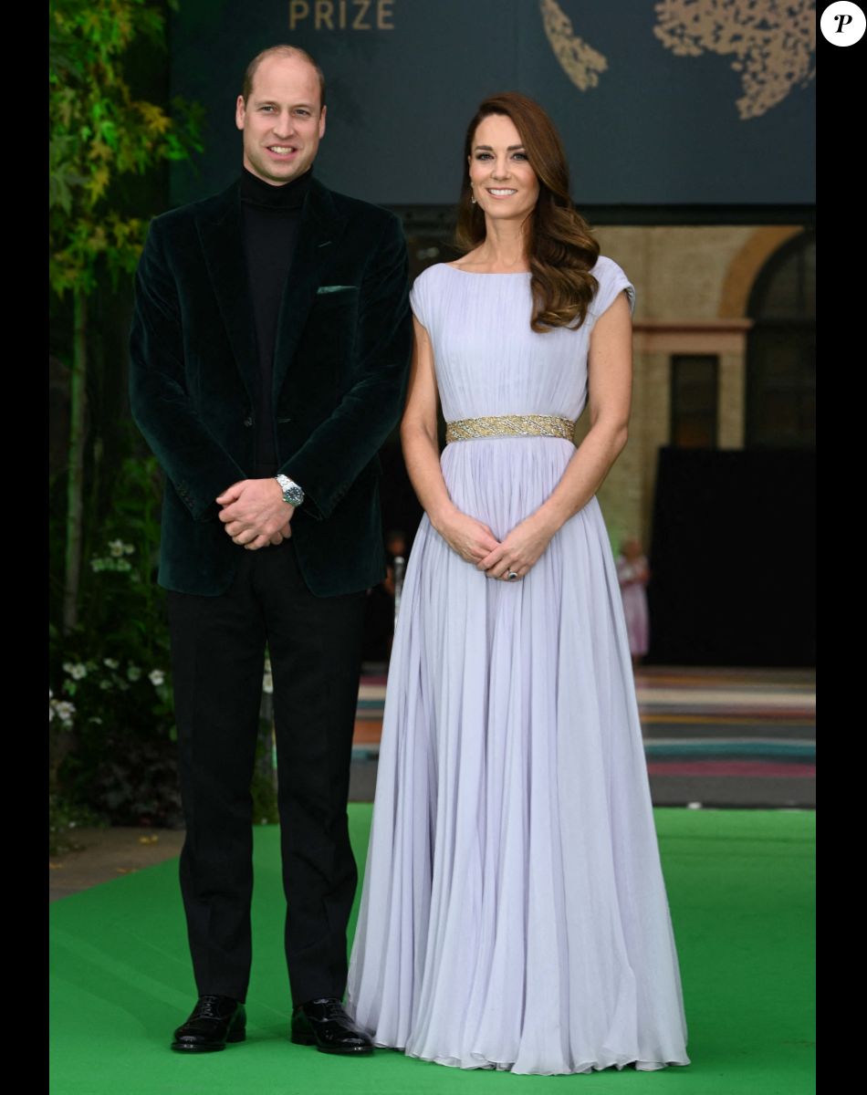 Le prince William, duc de Cambridge, Catherine (Kate) Middleton, duchesse de Cambridge - Première cérémonie de remise des prix Earthshot au Palace Alexandra à Londres le 17 octobre 2021.