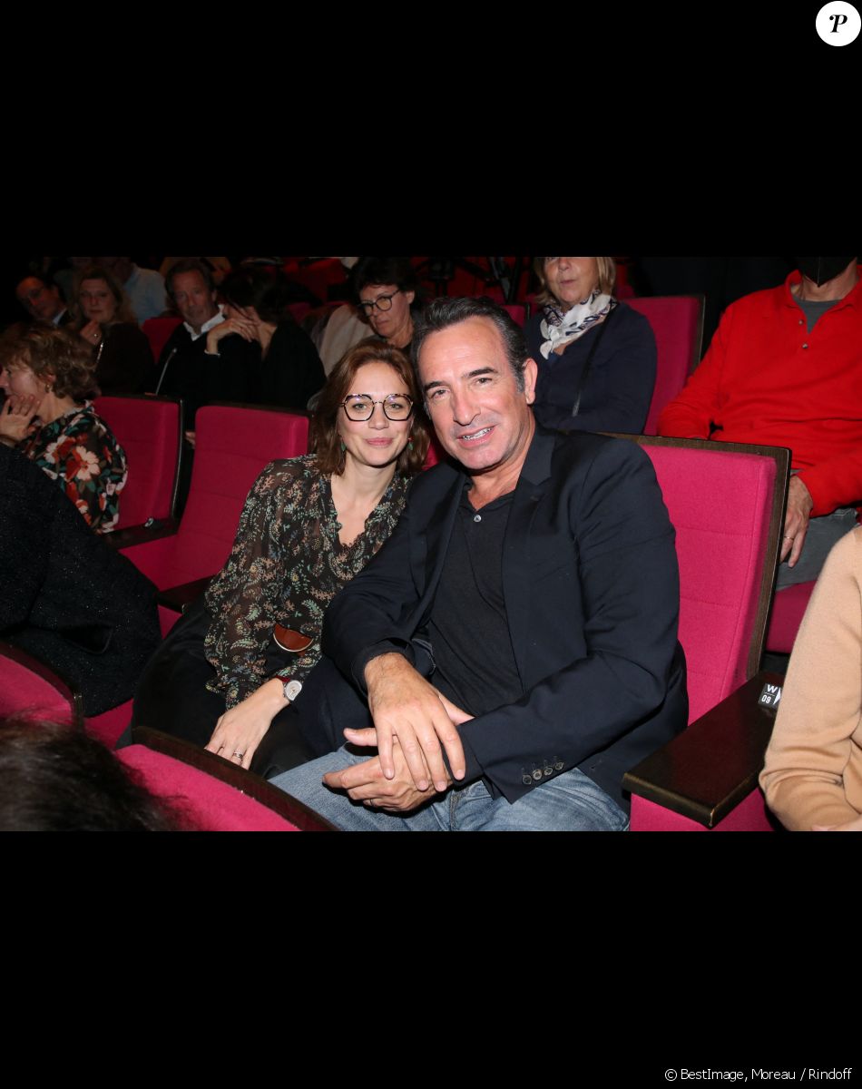 Exclusif - Jean Dujardin et sa femme Nathalie Péchalat - Salle - Spectacle symphonique Claude Lelouch "D'un film à l'autre" au Palais des Congrès de Paris. © Moreau / Rindoff / Bestimage