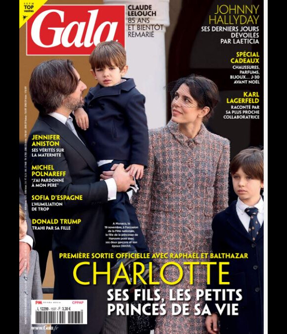 Couverture du magazine "Gala" du 24 novembre 2022
