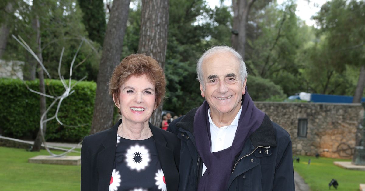 Jean Pierre Elkabbach Et Son Epouse Nicole Avril Inauguration Le 28 Juin 2013 A La Fondation 