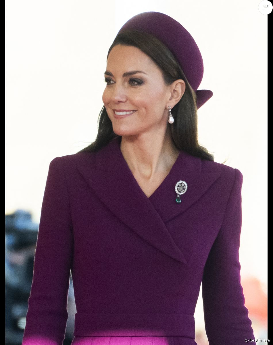 Catherine (Kate) Middleton, princesse de Galles - La famille royale et le gouvernement du Royaume Uni lors de la cérémonie d'accueil du président de l'Afrique du Sud, en visite d'état à Londres, Royaume Uni, le 22 novembre 2022.