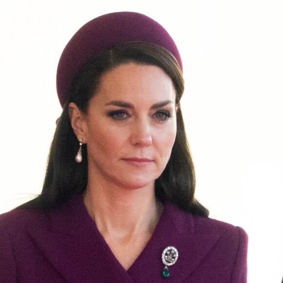 Catherine (Kate) Middleton, princesse de Galles - La famille royale et le gouvernement du Royaume Uni lors de la cérémonie d'accueil du président de l'Afrique du Sud, en visite d'état à Londres, Royaume Uni, le 22 novembre 2022. 