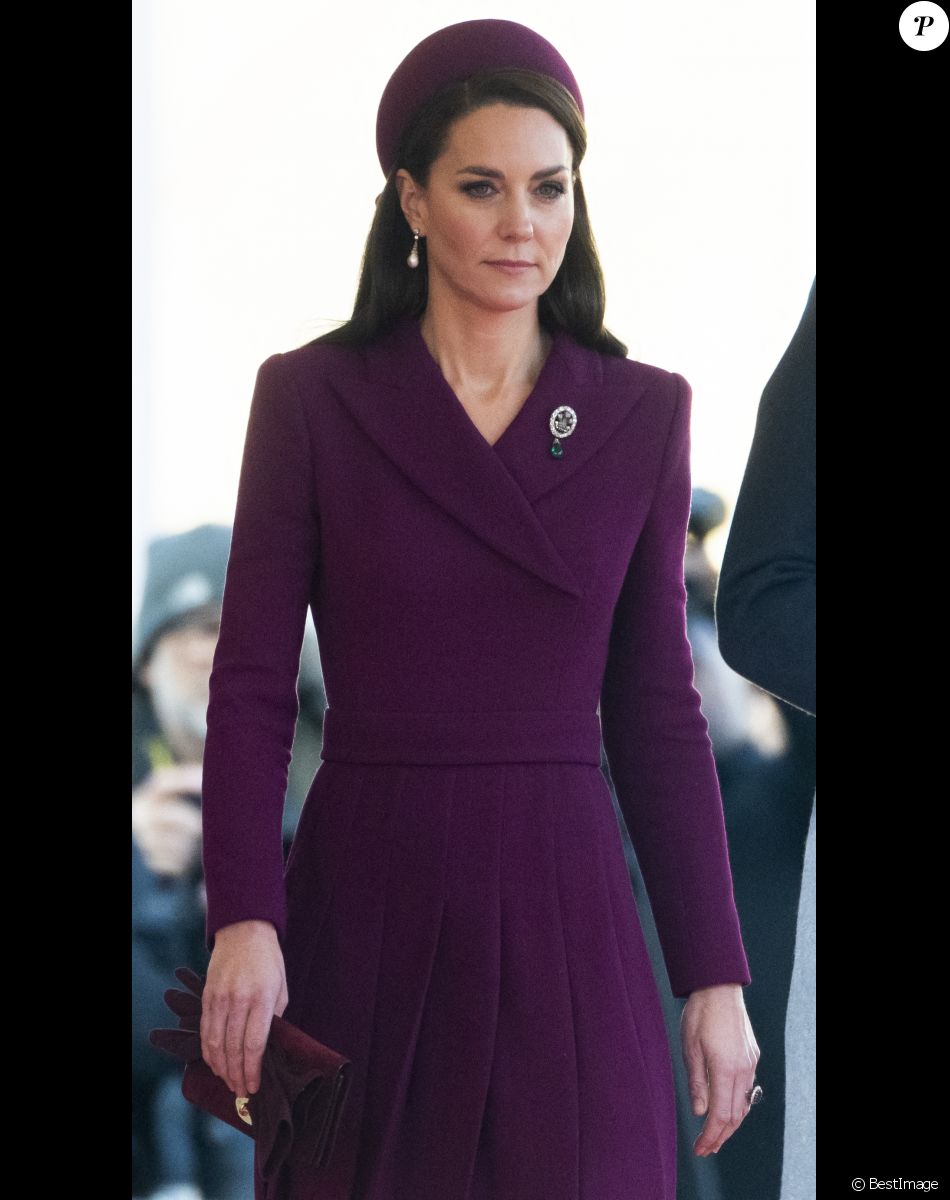 Catherine (Kate) Middleton, princesse de Galles - La famille royale et le gouvernement du Royaume Uni lors de la cérémonie d'accueil du président de l'Afrique du Sud, en visite d'état à Londres, Royaume Uni, le 22 novembre 2022.