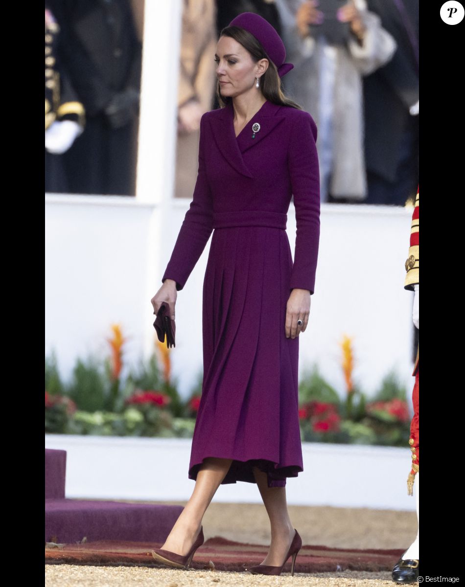 Catherine (Kate) Middleton, princesse de Galles - La famille royale et le gouvernement du Royaume Uni lors de la cérémonie d'accueil du président de l'Afrique du Sud, en visite d'état à Londres, Royaume Uni, le 22 novembre 2022.