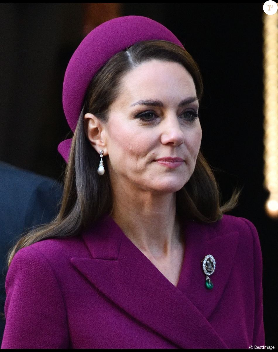 Catherine (Kate) Middleton, princesse de Galles, arrivent pou rencontrer le président de l'Afrique du Sud à l'hôtel Corinthia de Londres, Royaume Uni, le 22 novembre 2022.
