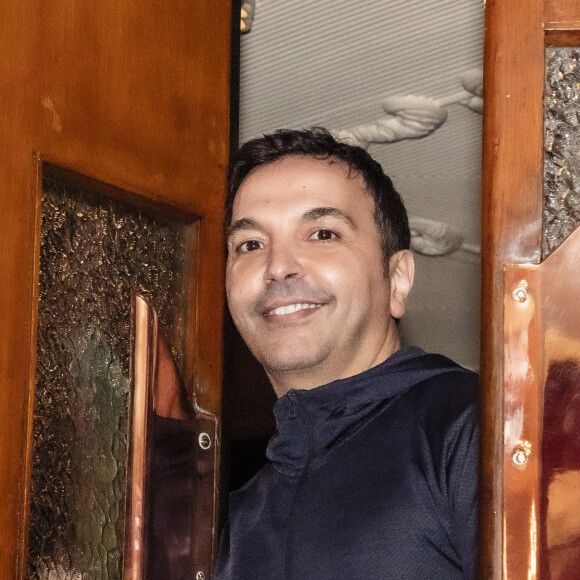 Exclusif - Kamel Ouali au cabaret La Nouvelle Eve pour assister au spectacle transformiste "Folle Illusion" à Paris le 12 janvier 2022. © Jack Tribeca / Bestimage 